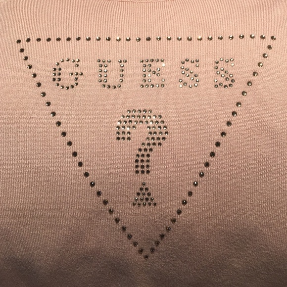 Authentic Guess pastel pink and embellished jumper - Picture 6 of 12